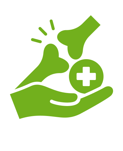 Rehasport-Icon heilende Knochen.
