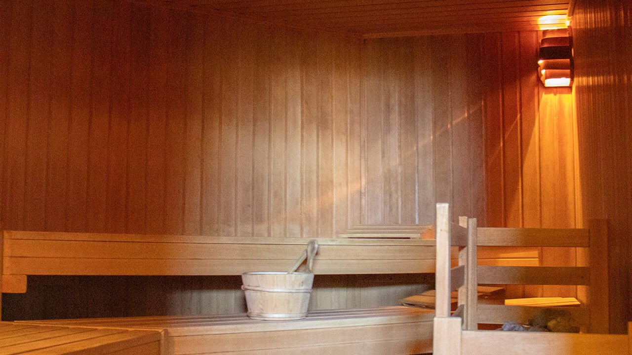 Bildausschnitt von der Sauna.